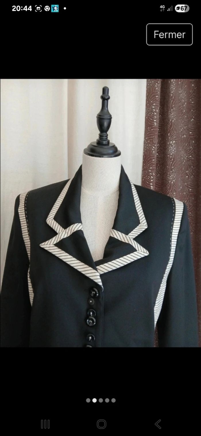 Très jolie veste Taille 40 marque Pause café - photo numéro 2