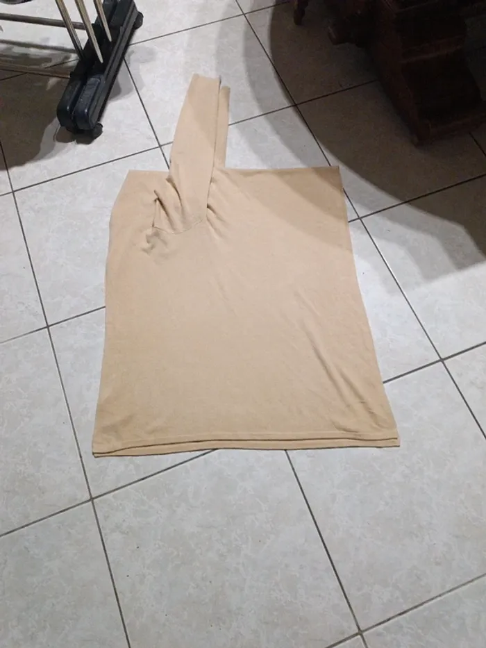 Gilet châle beige Tex XS - photo numéro 5