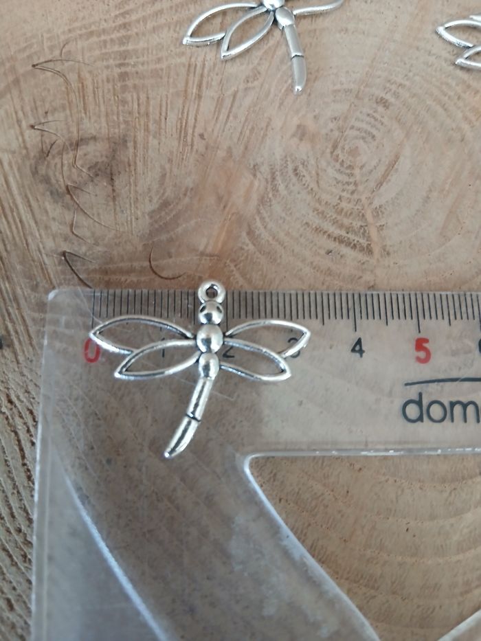 Lot de 6 pendentifs libellules - photo numéro 3