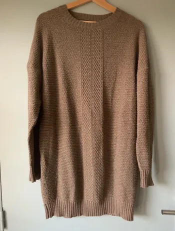 Robe pull marron