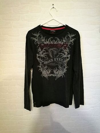 Tee-shirt manches longues noir marque Viper taille 14 ans