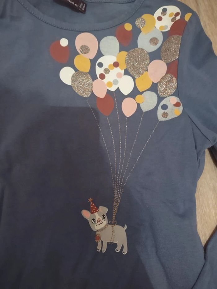 Tee-shirt chien et ballons Sergent major - photo numéro 2