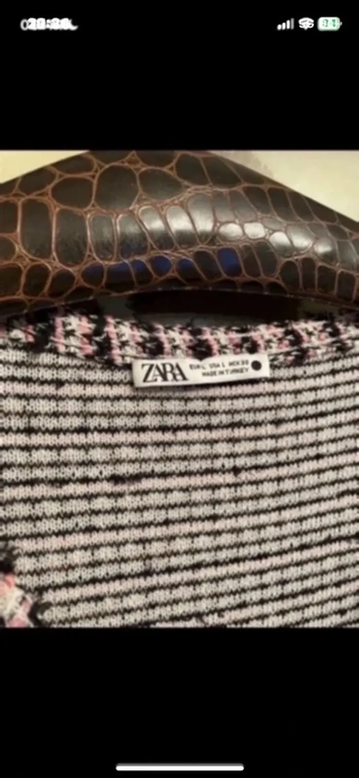 Gilet long tweed Zara taille L Robe mi longue Zara taille L - photo numéro 7