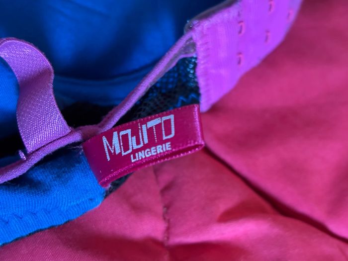 Soutien gorge bleu avec tête de tigre Mojito 90C neuf - photo numéro 4