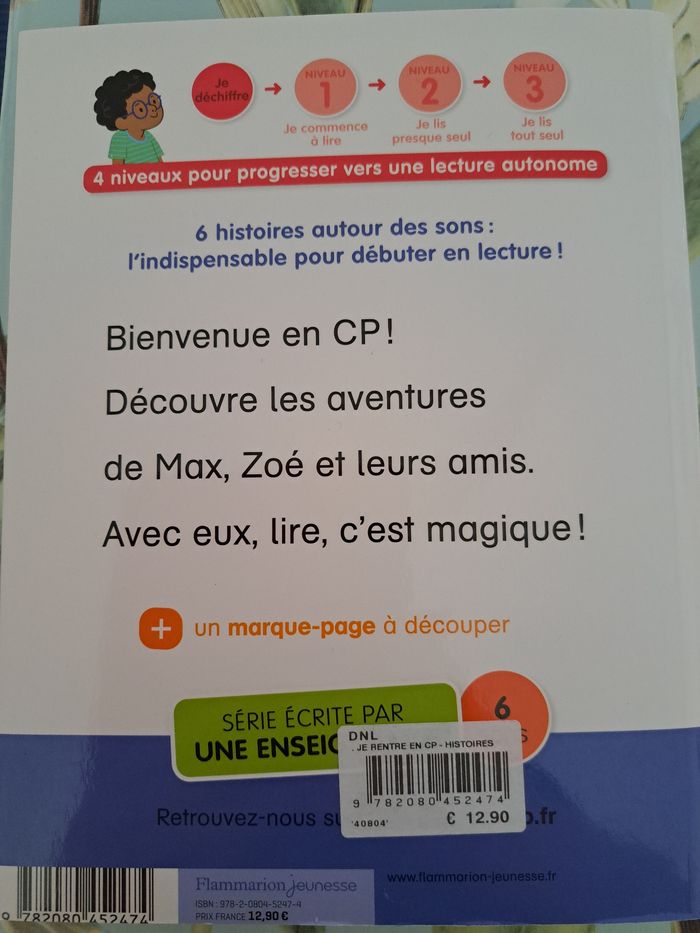 Livre Je rentre en CP neuf - photo numéro 2