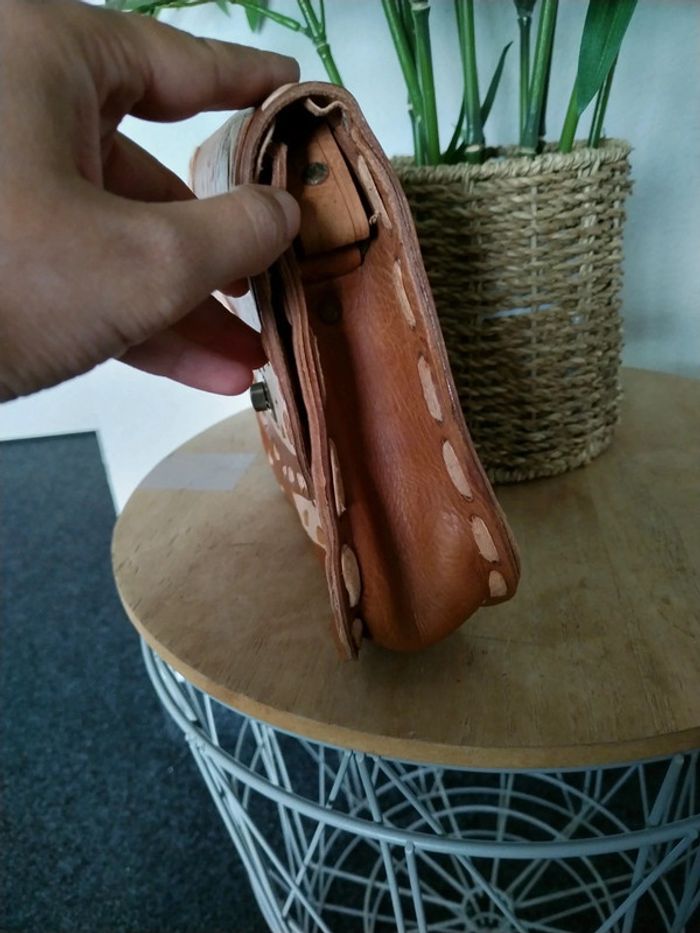 Sac en cuir fabrication artisanale neuf - photo numéro 2