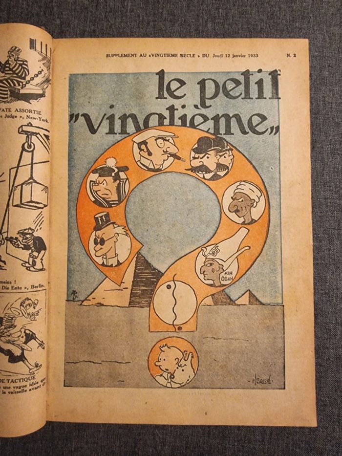 Reliure Petit Vingtieme 1933 - photo numéro 5