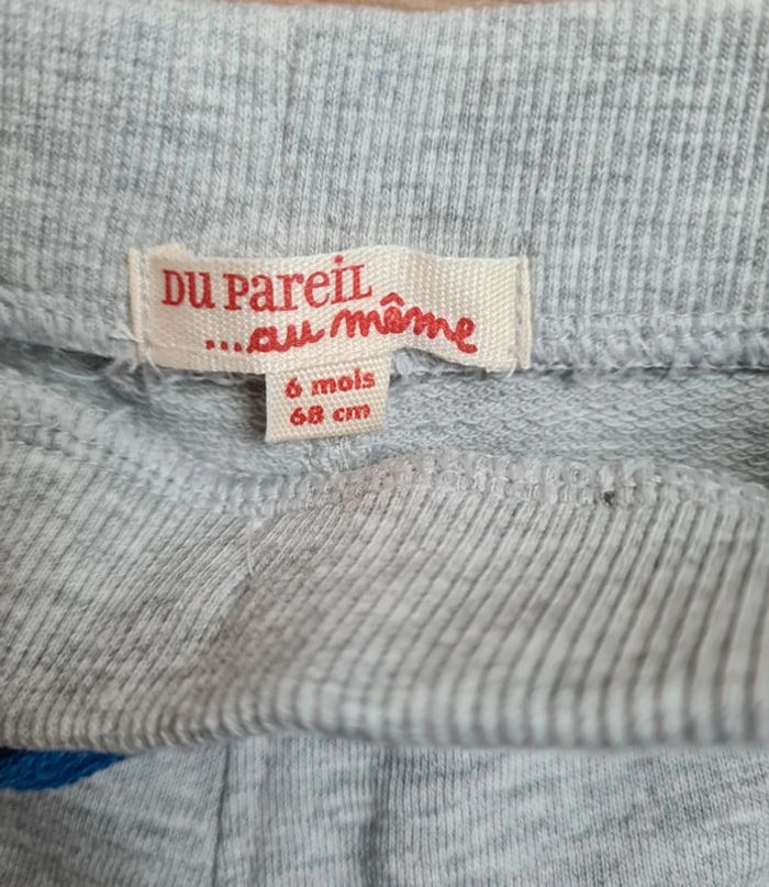 Short été bébé moltoné gris 6 mois neuf - photo numéro 5