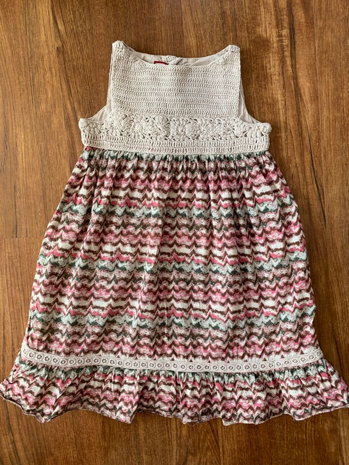 Robe style macramé. Neck & Neck 100% coton.  4-5 ans.