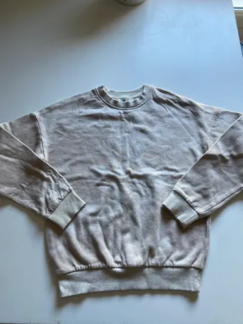Pull effet tacheté beige