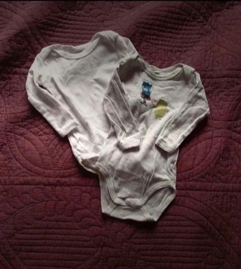 Lot de 2 bodies garçons - 6 mois