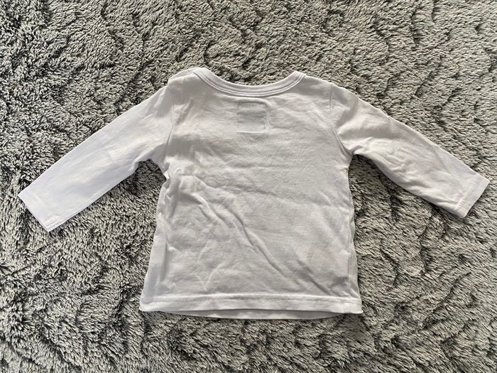 Teeshirt manches longues blanc Tape a l’œil - 12 mois - photo numéro 5