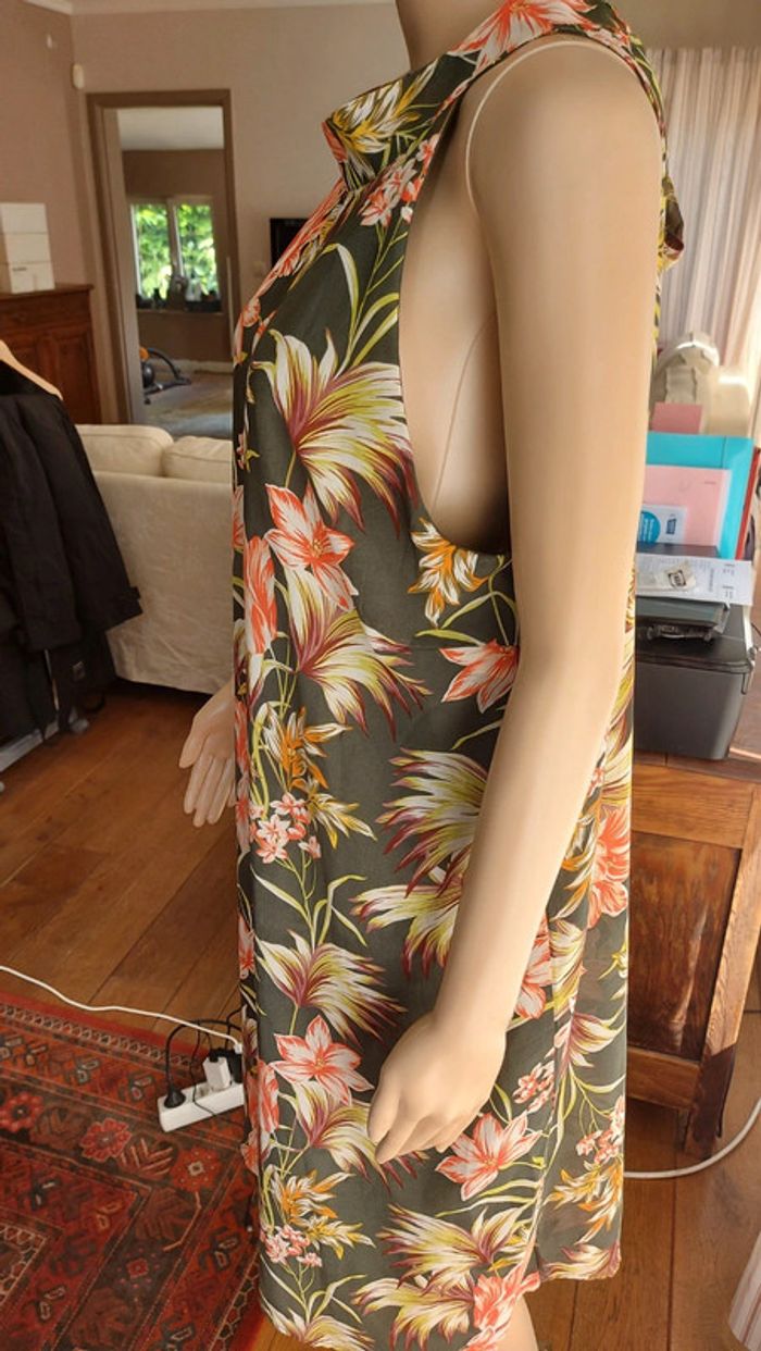Robe Lola Liza fond vert Fleuries fr 44 - photo numéro 7