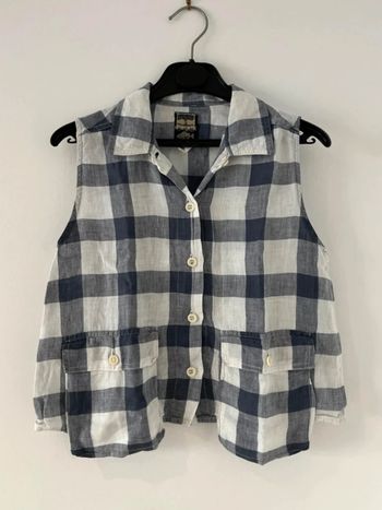 Chemise en lin sans manches - 10 ans