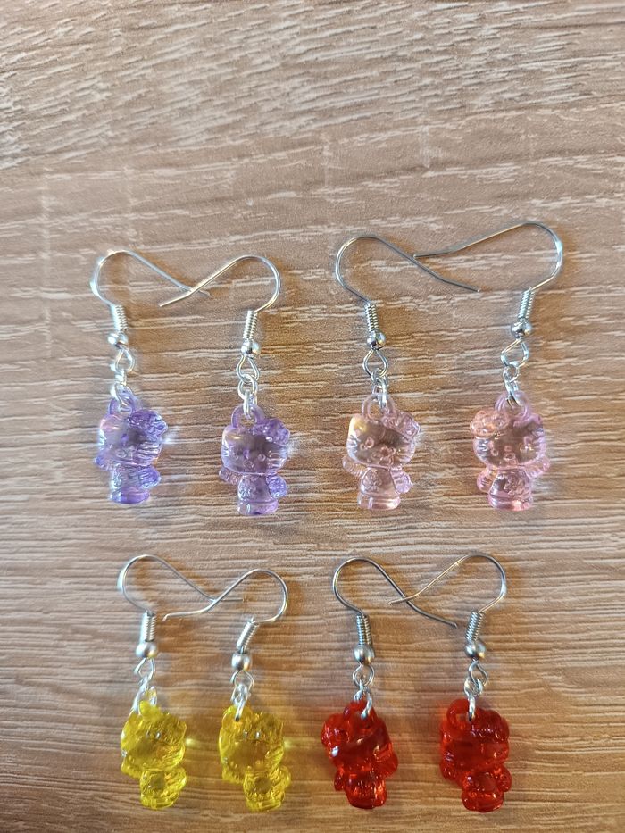 Boucles d'oreilles Hello Kitty - photo numéro 4