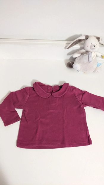 Haut manches longues 12 Mois Bordeaux