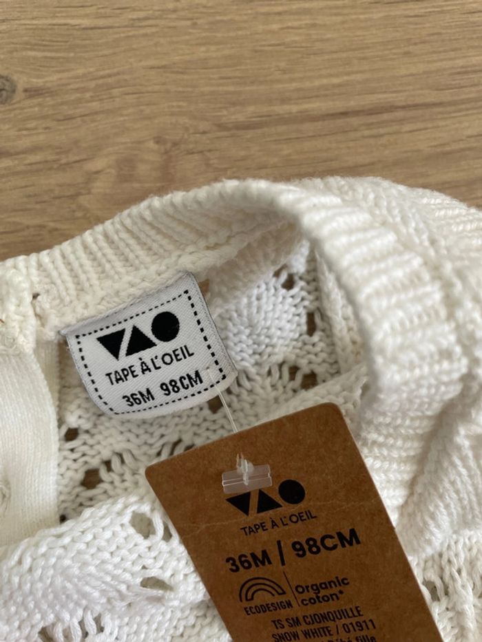 Ensemble jean H&M et top Tao crochet 3 ans - photo numéro 4