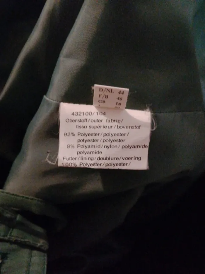 Manteau vert vintage taille 46 - photo numéro 6