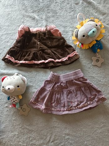 🌸 Jupes Velours taille 6mois