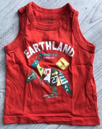 Débardeur orange 12 mois Kimbaloo