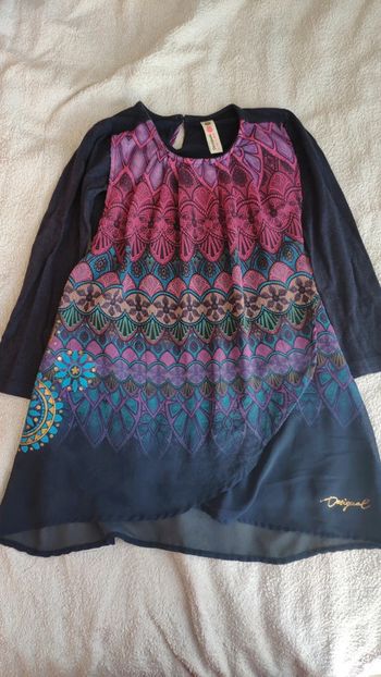 Robe Desigual 4 ans rose et bleue