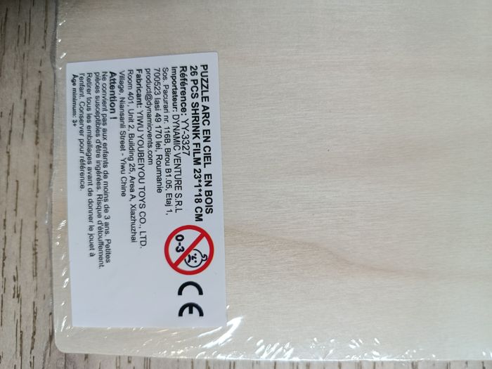 Puzzle en bois arc en ciel - photo numéro 3