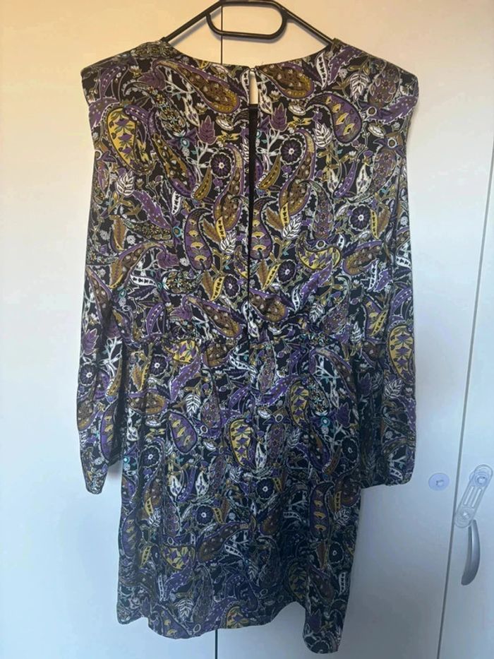 Robe Zara tissu satiné à imprimée cachemire taille xl neuve - photo numéro 4