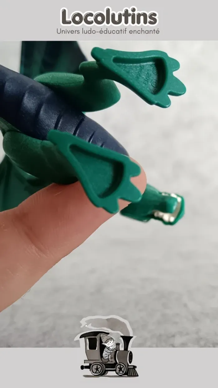 🚂 Playmobil dragon bébé vert - photo numéro 5