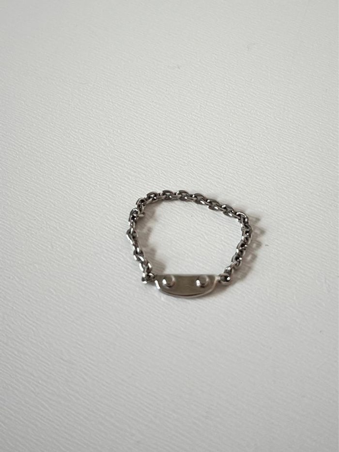 Bague chaîne en argent Balenciaga - photo numéro 3