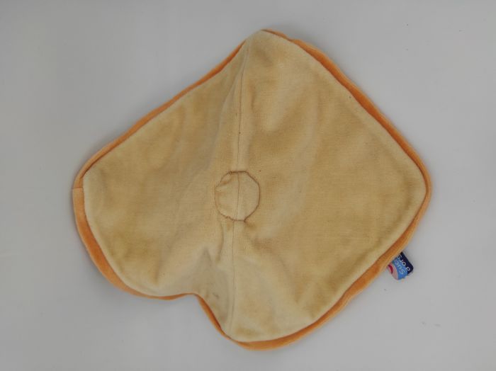 Doudou Plat Jaune Orange Sucre d'Orge - photo numéro 2