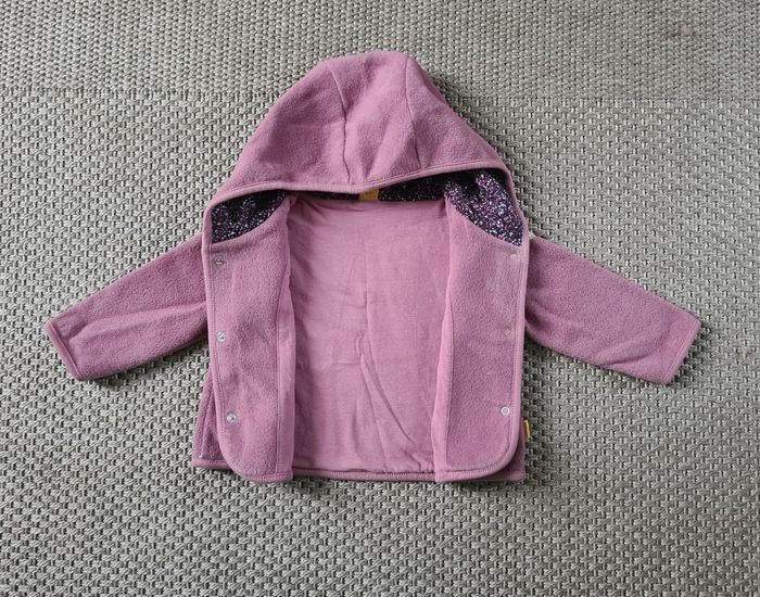 Gilet à capuche polaire fille - 6 mois - photo numéro 2