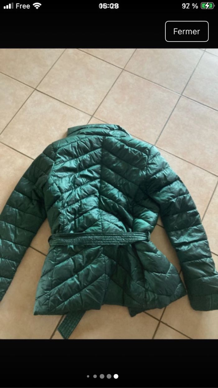Veste matelassée verte - photo numéro 7