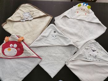 Lot de 5 capes de bain