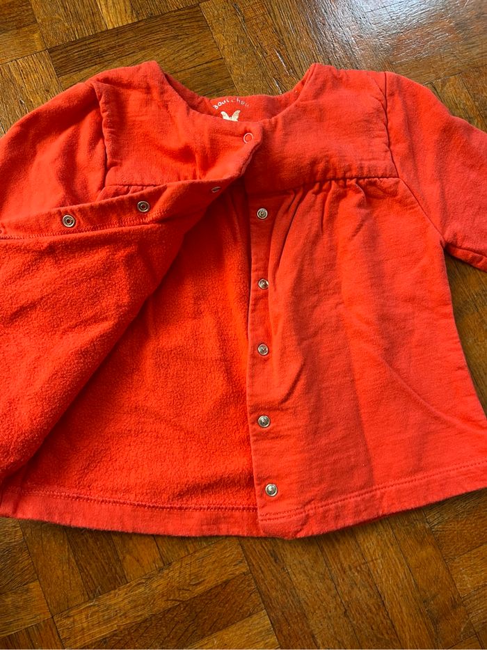 Gilet rouge taille 24 mois - photo numéro 4