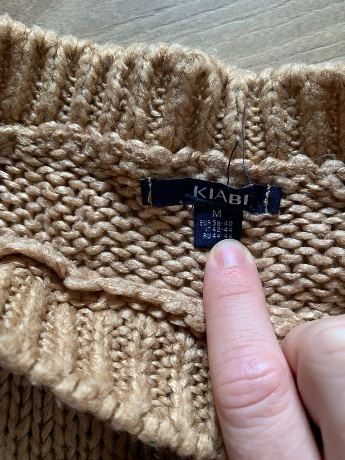 Pull bicolore beige blanc - photo numéro 3