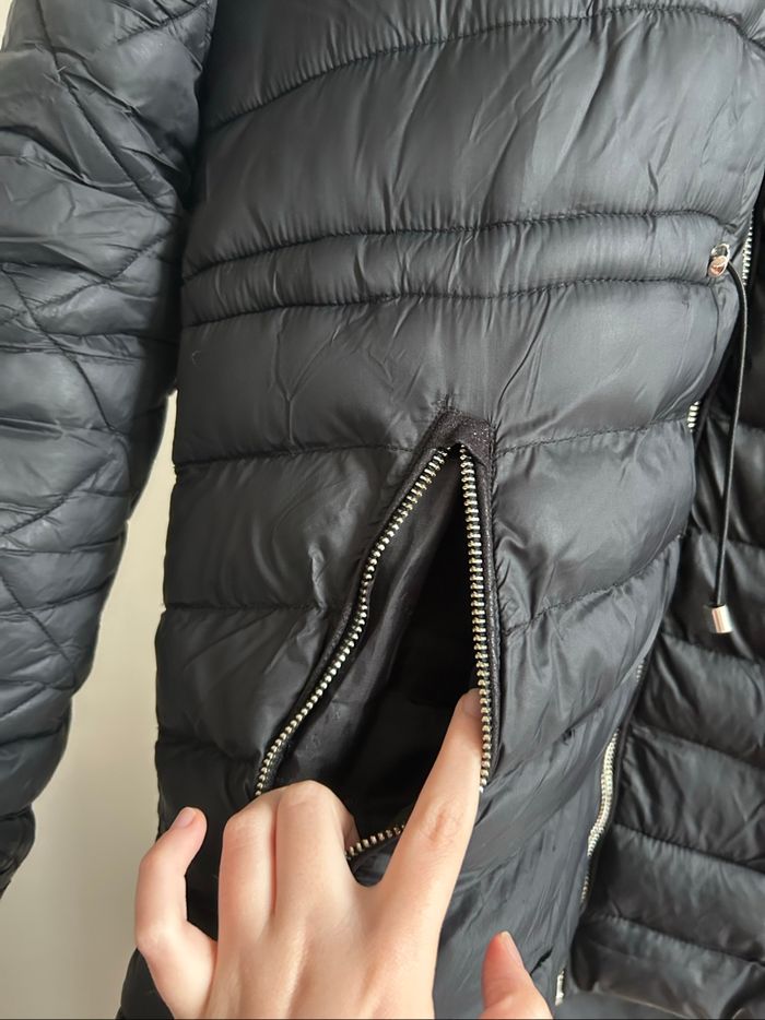 Parka / Doudoune noire unie Best Mountain Taille L - photo numéro 10