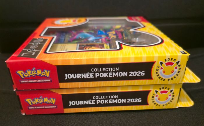 Pokemon Lot de 2 Coffrets Tripacks Collection Journée Pokémon 2026 30 ans (2 ME2/ 1 ME1) (Plusieurs Chocs) - photo numéro 6