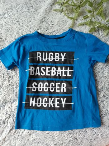 Tee shirt bleu 3ans