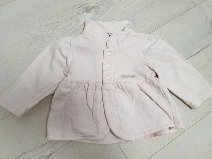 Veste printemps fille 6 mois p'tit bisou rose