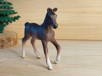 Schleich Pouliche marron et beige Figurine Animal équidé