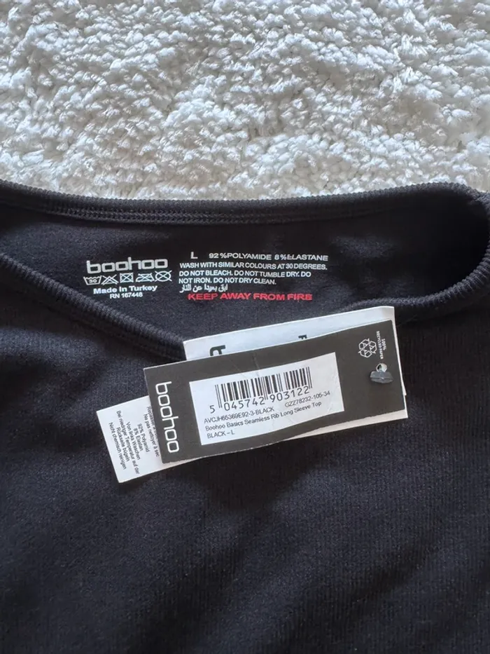Boohoo Haut manches longues seamless – Taille L voir plutôt M – Neuf avec étiquette - photo numéro 6