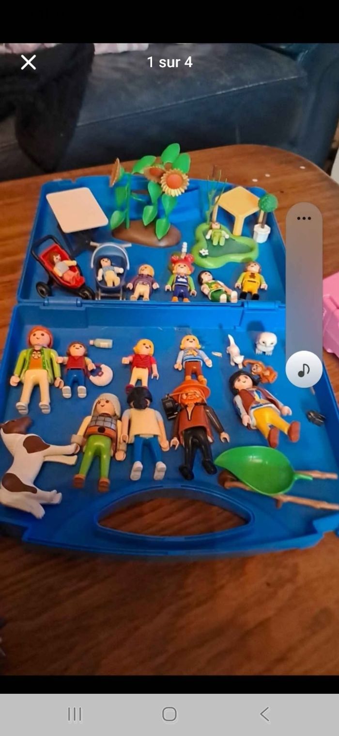 Coffret playmobil jardinage personnages accessoires