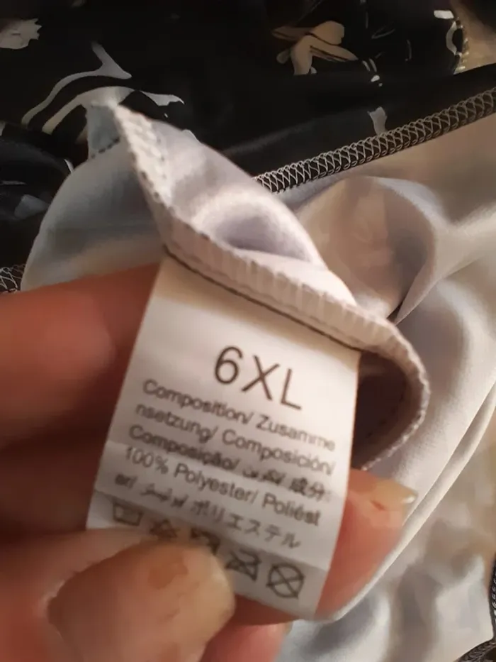 T-shirt avec graffiti, pour homme ou femme, noir et blanc taille 6XL - photo numéro 5