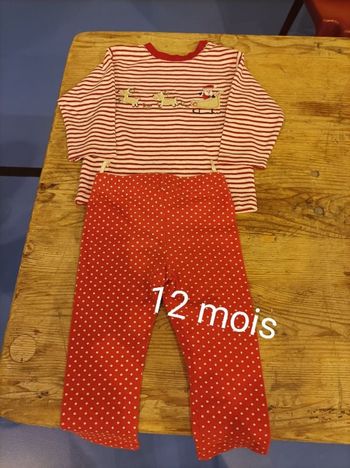 Ensemble pyjama 12 mois