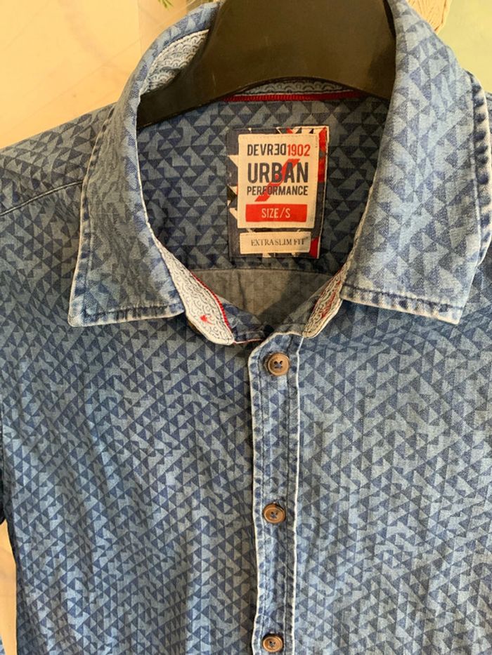 Chemise homme a motif bleu - photo numéro 2