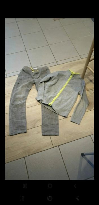 Ensemble garçon jeans polaire 10 ans