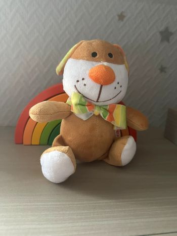 Doudou Peluche Lapin Beige Fizzy 30 Cm