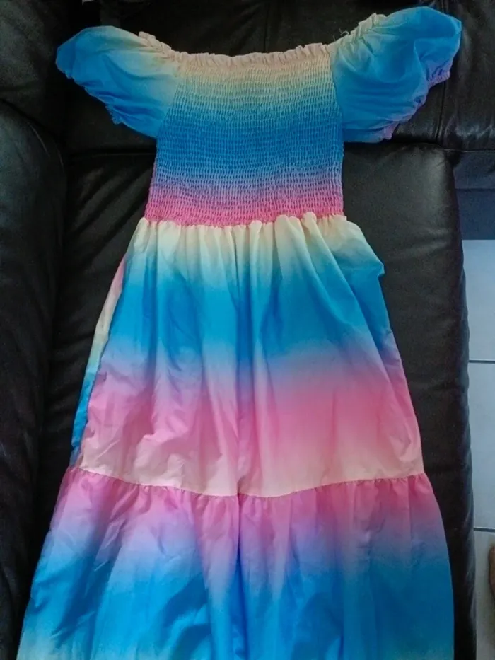 Magnifique robe coloré longue 38 m - photo numéro 2
