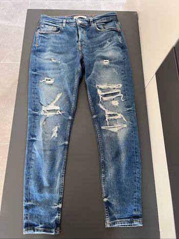 Jean, effet troué, homme ZARA
