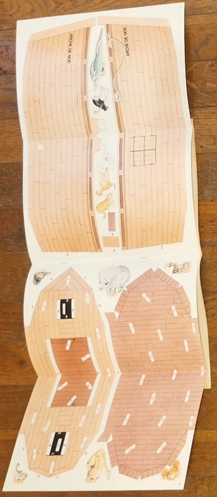 Ancien journal de mickey avec cadeau Arche de Noé 1988 N°1870 vintage - photo numéro 2